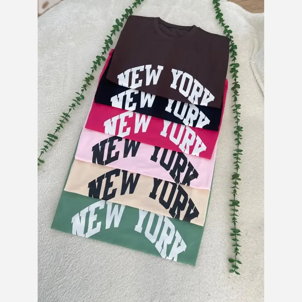 تیشرت باکسی NEW YORK 1993 سوپر پنبه فری سایز زنانه