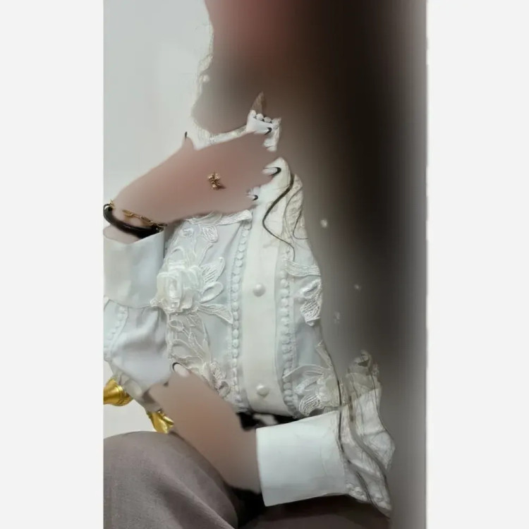 شومیز مزونی شیک و خاص گلبرجسته سایز بزرگ جنس الیزه مصری و گیپور ترک