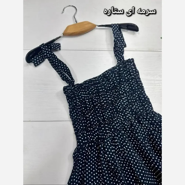 پیراهن ملیس تمام نخ کش دوزی شده سایز فری 38 تا 46 در رنگ بندی متنوع