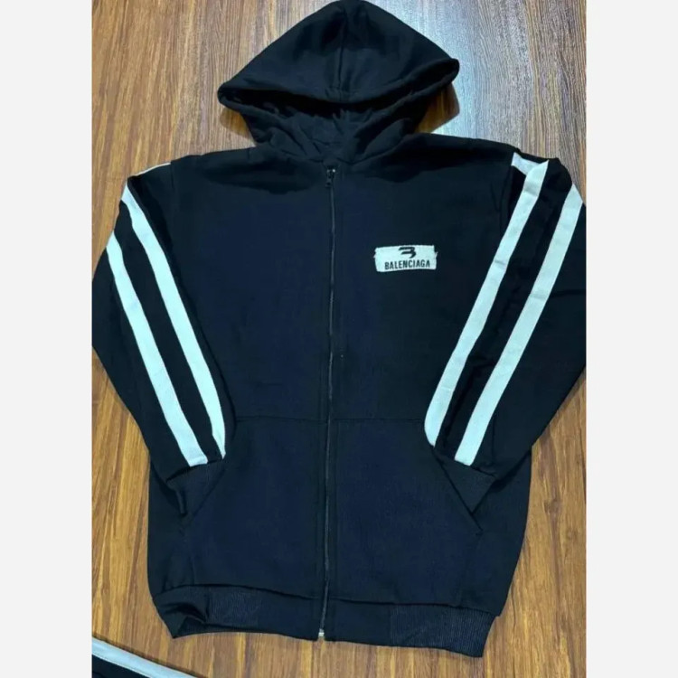 ست سویشرت شلوار اسپرت تو کرکی گرم و ضخیم مشکی سایزبندی کامل