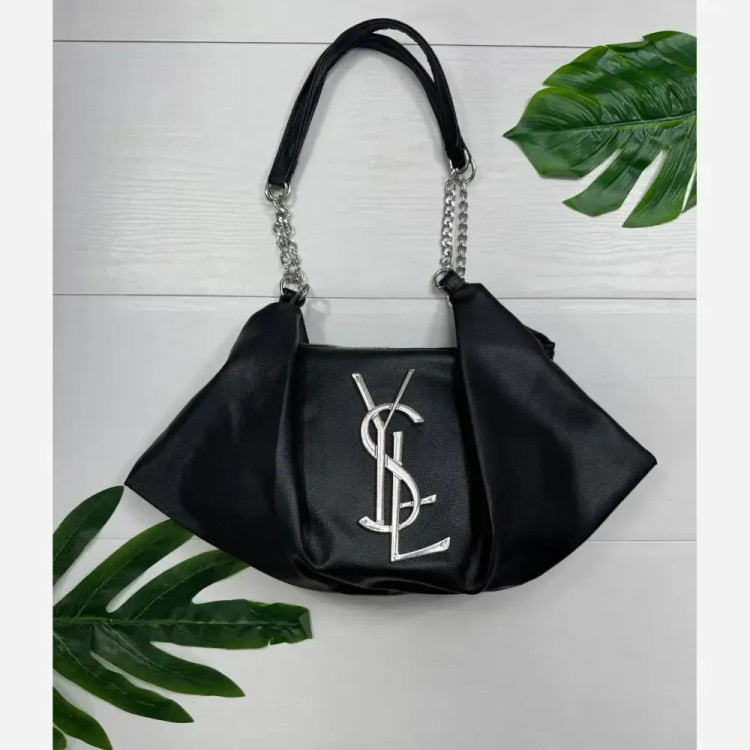 کیف چرم یاشیل زنانه طلایی نقره ای سایز آزاد 50*25 سانت