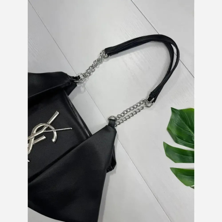 کیف چرم یاشیل زنانه طلایی نقره ای سایز آزاد 50*25 سانت