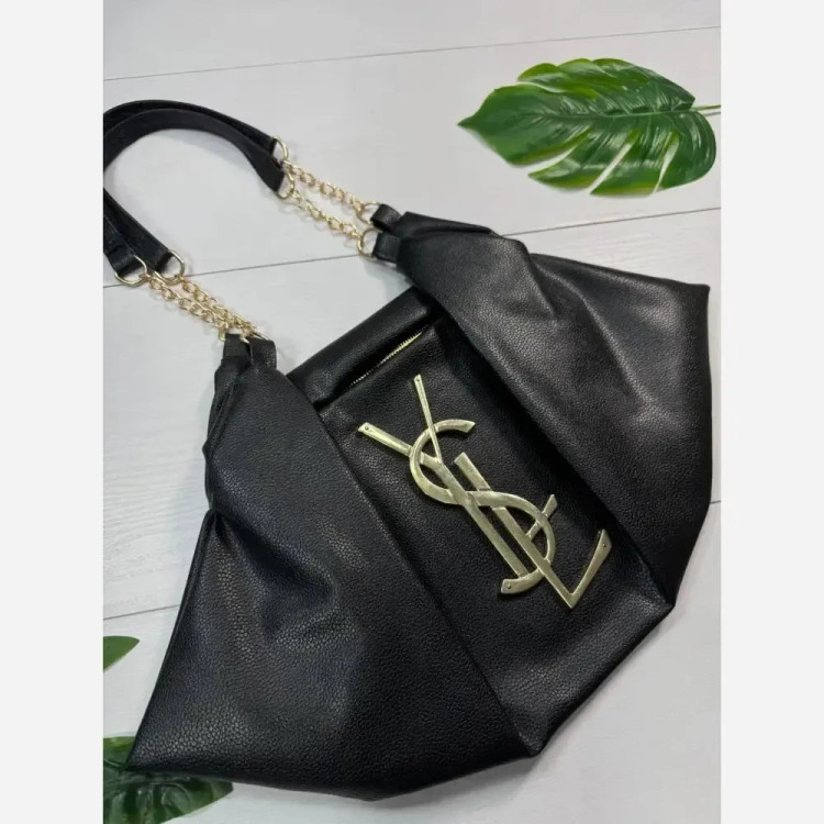 کیف چرم یاشیل زنانه طلایی نقره ای سایز آزاد 50*25 سانت