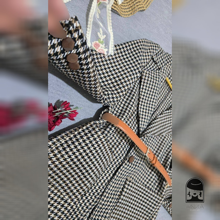 کت زنانه مدل تکی محدثه جنس پیچازی فری سایز