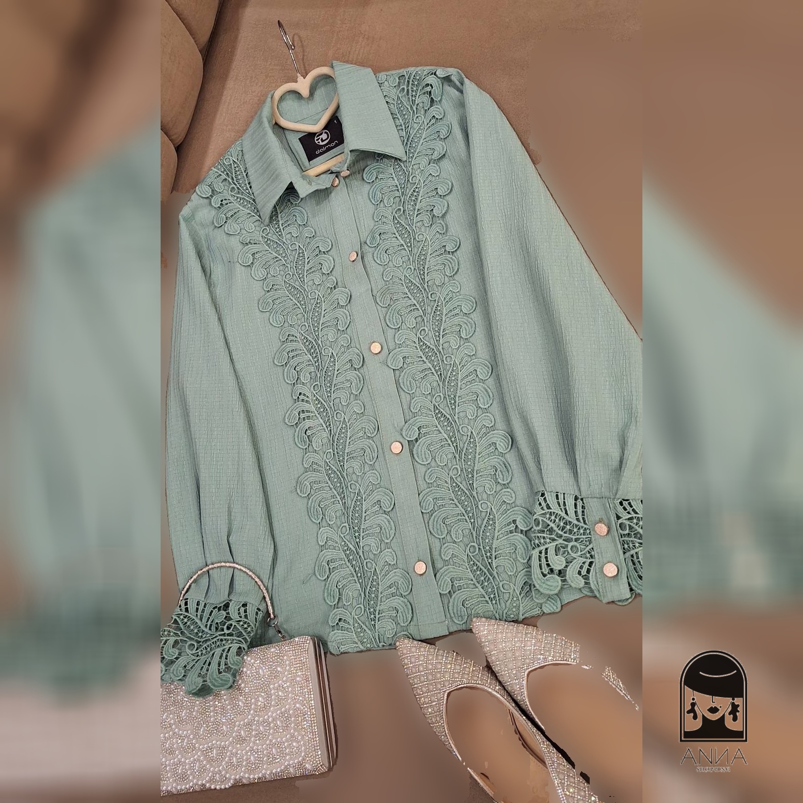 پوشاک زنانه مدل آیسو جنس توکی کراش سایز ۱ تا ۴