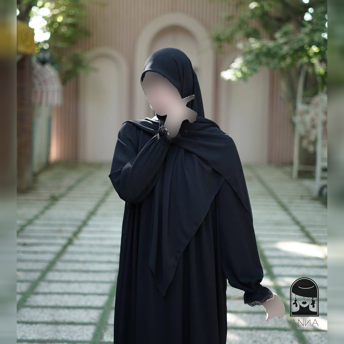 مانتو عبایی زنانه مدل قمر جنس الیزه فری سایز