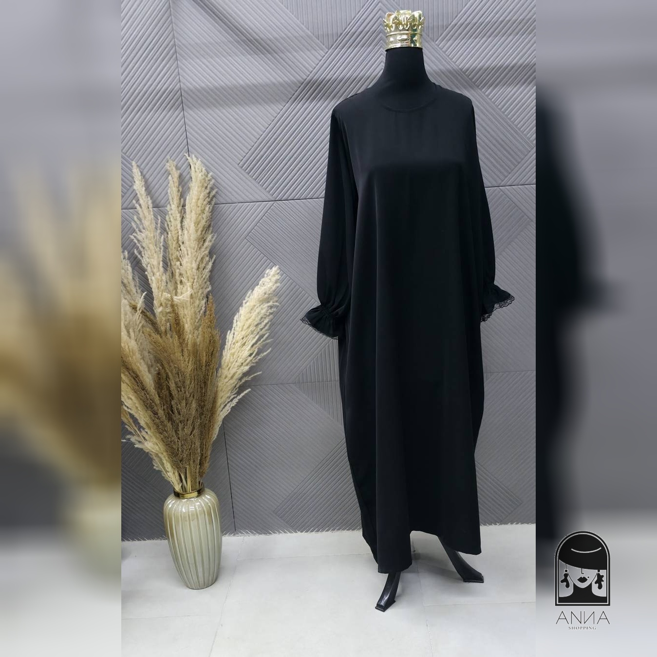 مانتو عبایی زنانه مدل قمر جنس الیزه فری سایز