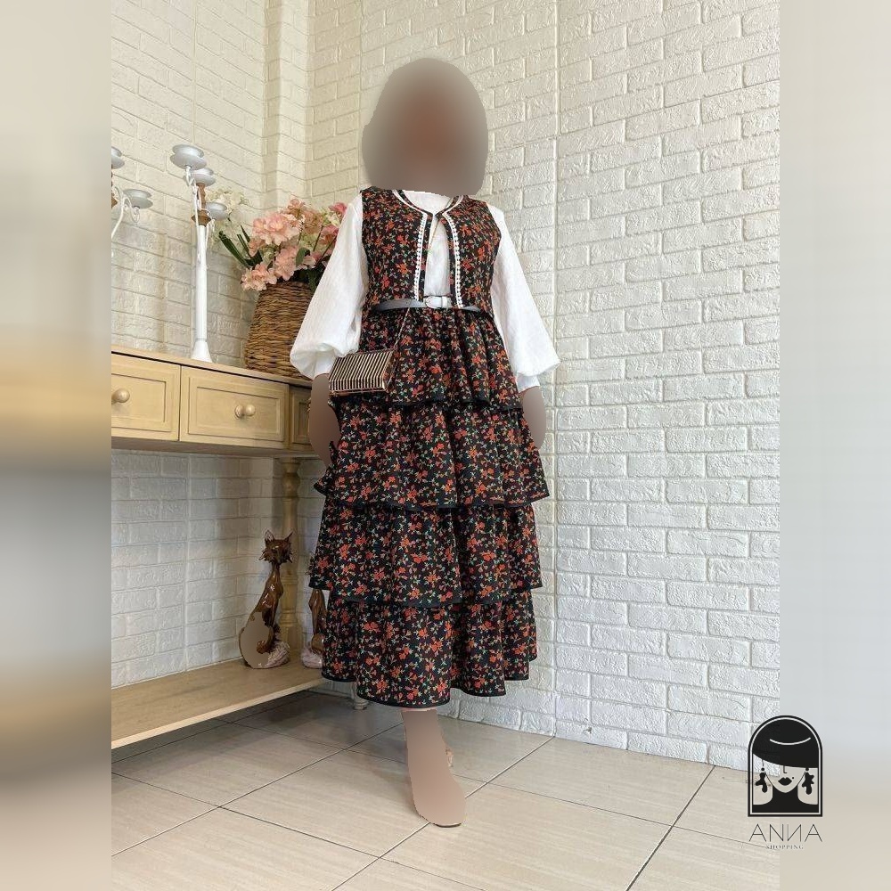 ست شومیز دامن زنانه مدل دنیز جنس شومیز داکرون جنس دامن و وست لینن اسلپ فری سایز