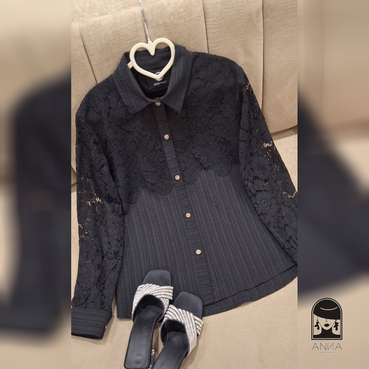 پوشاک زنانه مدل مرینا جنس توکی سایز قابل استفاده برای ابعاد ۳۶ تا ۵۸