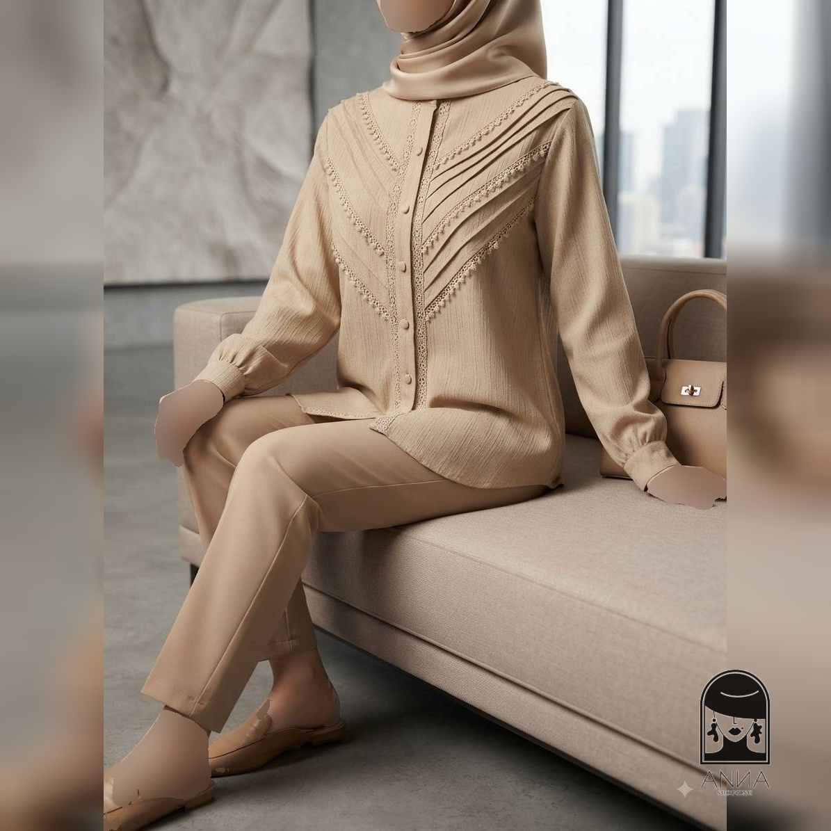 پوشاک زنانه مدل لیان جنس توکی کراش سایز ۱ تا ۴