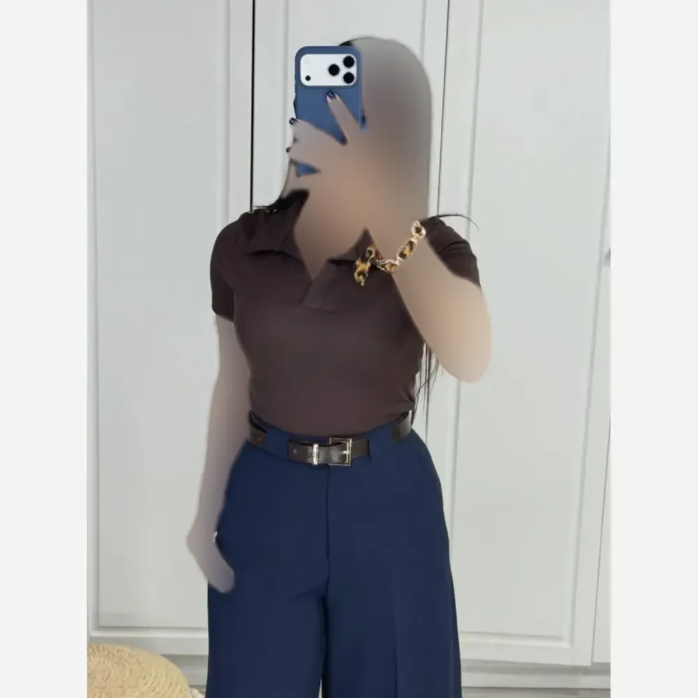 پلوشرت زنانه کبریتی فریسایز