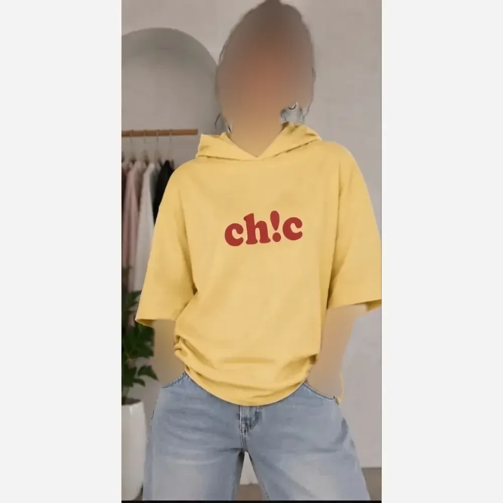 هودی کلاهدار زنانه سوپر پنبه فری سایز مدل chic رنگی