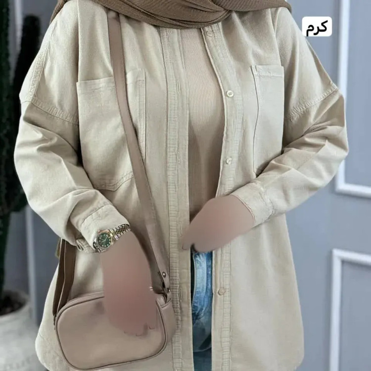 مانتو کتان زنانه اسپرت شیک فری سایز