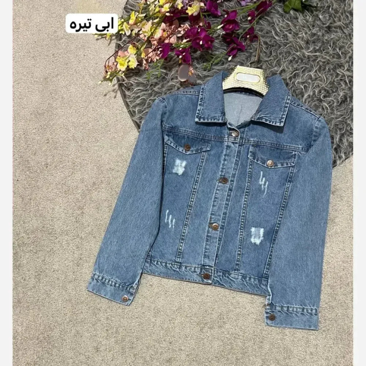 کت جین زنانه مدل نسیم رنگ بندی متنوع سایز 1 و 2