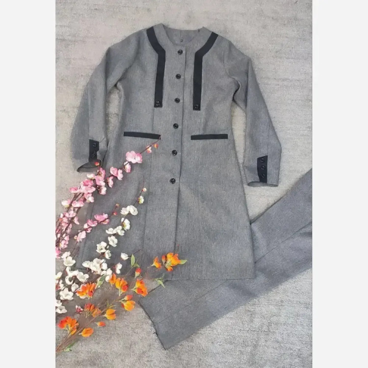 ست اداری اطلس جنس مکانیک پرشیا رنگ مشکی سورمه طوسی آبی سایز یک دو سه
