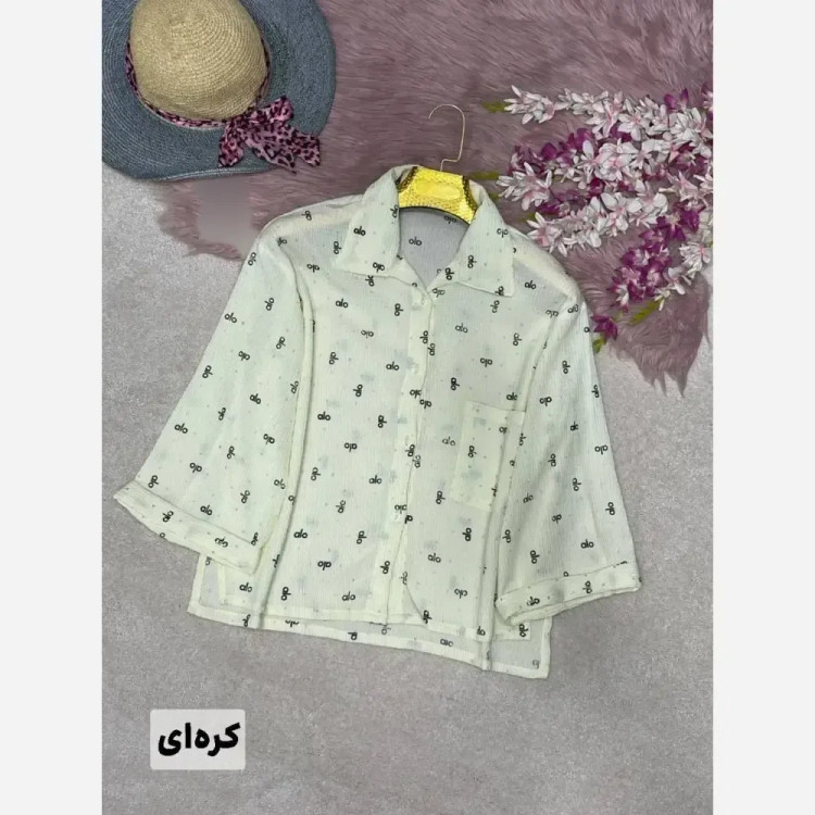 شومیز پاستیلی زنانه جنس ینزی پفکی فری سایز 38 تا 46