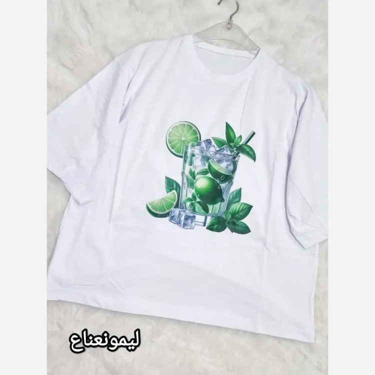 تیشرت باکسی هاوایی نخ پنبه فری سایز تا 48
