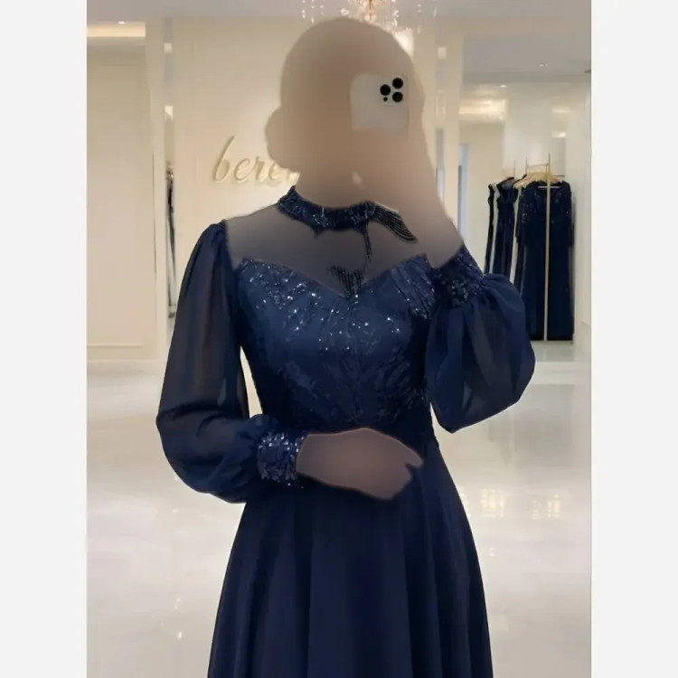 لباس مجلسی زنانه بالاتنه پولک و دامن کرپ حریر سبز سورمه ای مشکی سایز 38 تا 48